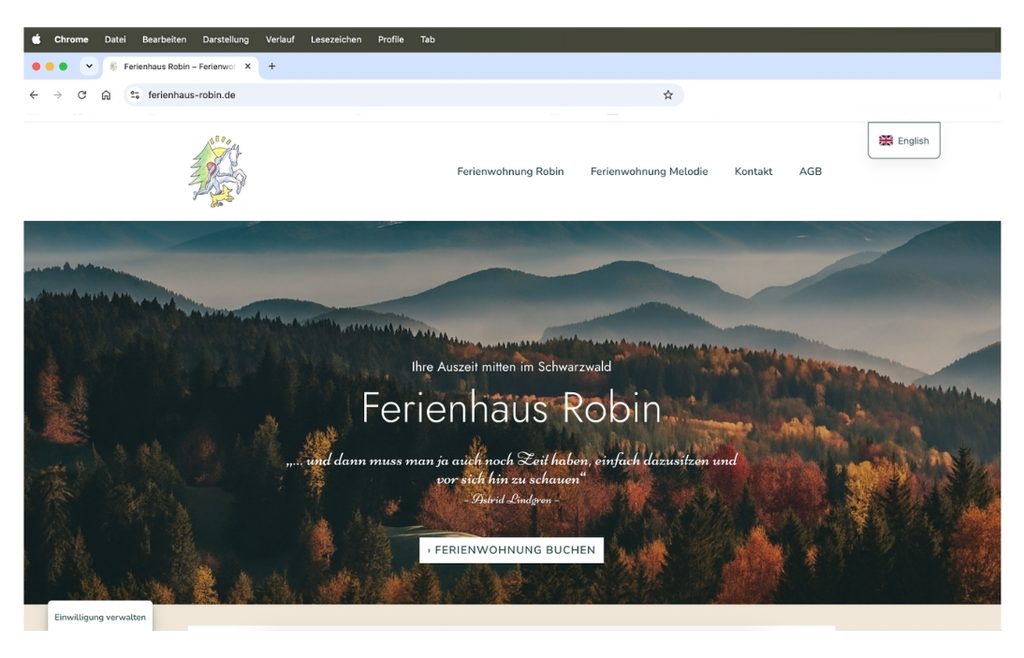 Referenz Ferienhaus Robin